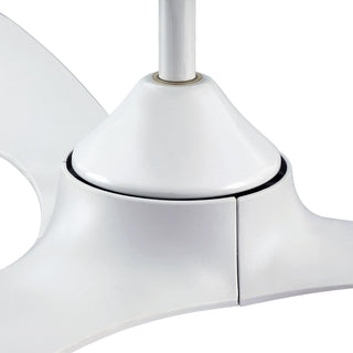 56" Hamptons Modern DC Motor Downrod Mount Reversible Ceiling Fan with Remote Control