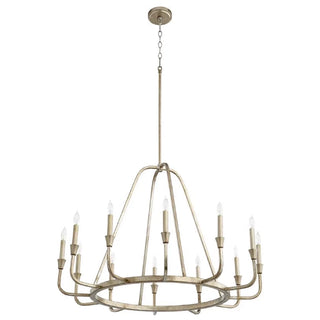 6-Light / 12-Light Industrial Chandelier in Living Room with Adjustable Hanging Length