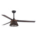 60" Farmhouse Downrod Mount Reversible Ceiling Fan with Lighting and Remote Control - ParrotUncle