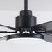 60" Modern DC Motor Downrod Mount Reversible Ceiling Fan with Lighting and Remote Control - ParrotUncle