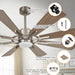 60" Oretha Windmill Modern DC Motor Downrod Mount Reversible Ceiling Fan with Lighting and Remote Control - ParrotUncle