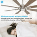 60" Oretha Windmill Modern DC Motor Downrod Mount Reversible Ceiling Fan with Lighting and Remote Control - ParrotUncle