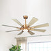 60" Oretha Windmill Modern DC Motor Downrod Mount Reversible Ceiling Fan with Lighting and Remote Control - ParrotUncle