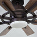 60" Oretha Windmill Modern DC Motor Downrod Mount Reversible Ceiling Fan with Lighting and Remote Control - ParrotUncle