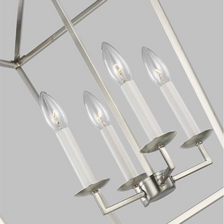4-Light Hamptons Modern Candela-Style Pendant Lighting with Adjustable Hanging Length