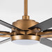 65" Balachandran Industrial Downrod Mount Ceiling Fan with LED Lighting and Remote Control - ParrotUncle
