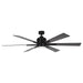 65" Balachandran Industrial Downrod Mount Ceiling Fan with Lighting and Remote Control - ParrotUncle