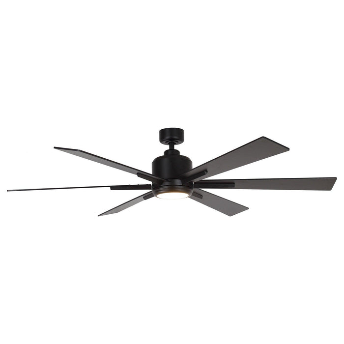 65" Balachandran Industrial Downrod Mount Ceiling Fan with Lighting and Remote Control - ParrotUncle
