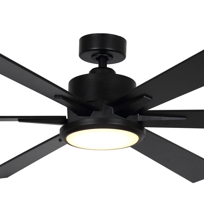 65" Balachandran Industrial Downrod Mount Ceiling Fan with Lighting and Remote Control - ParrotUncle