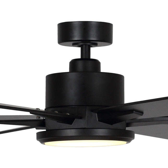 65" Balachandran Industrial Downrod Mount Ceiling Fan with Lighting and Remote Control - ParrotUncle