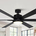 65" Balachandran Industrial Downrod Mount Ceiling Fan with Lighting and Remote Control - ParrotUncle