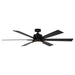 65" Balachandran Industrial Downrod Mount Ceiling Fan with Lighting and Remote Control - ParrotUncle