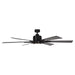 65" Balachandran Industrial Downrod Mount Ceiling Fan with Lighting and Remote Control - ParrotUncle