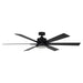 65" Balachandran Industrial Downrod Mount Ceiling Fan with Lighting and Remote Control - ParrotUncle