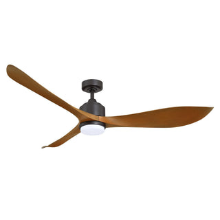 66" Misael Propeller Hamptons Industrial DC Motor Ceiling Fan with LED Lighting