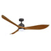 66" Misael Propeller Modern DC Motor Downrod Mount Reversible Ceiling Fan with LED Lighting and Remote Control - ParrotUncle