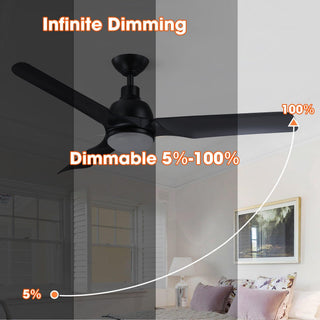 52" Cason Hamptons Induatrial Downrod Mount Reversible Ceiling Fan with LED Lighting and Remote Control