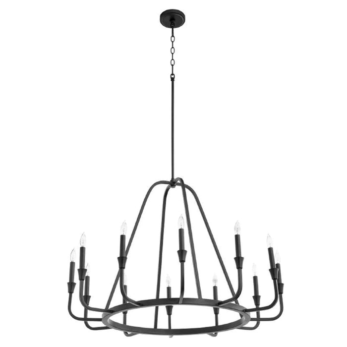 6-Light / 12-Light Industrial Chandelier in Living Room with Adjustable Hanging Length