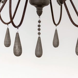 6-Light / 8-Light / 12-Light Farmhouse Pendant Light for Dining Room With Adjustable Hanging Length