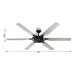 70" Madhya Pradesh Industrial DC Motor Downrod Mount Ceiling Fan with Remote Control - ParrotUncle