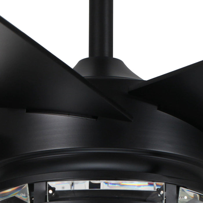 70" Modern DC Motor Downrod Mount Reversible Ceiling Fan with Lighting and Remote Control - ParrotUncle