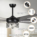 70" Modern DC Motor Downrod Mount Reversible Ceiling Fan with Lighting and Remote Control - ParrotUncle