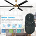 72" Bankston Modern DC Motor Downrod Mount Reversible Ceiling Fan with Lighting and Remote Control - ParrotUncle
