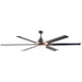 72" Bankston Modern DC Motor Downrod Mount Reversible Ceiling Fan with Lighting and Remote Control - ParrotUncle