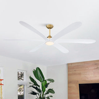 72" Jaydn Hamptons Farmhouse Satin Nickel DC Motor Downrod Mount Reversible Ceiling Fan with Lighting and Remote Control