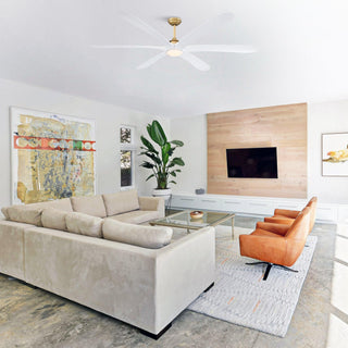 72" Jaydn Hamptons Farmhouse Satin Nickel DC Motor Downrod Mount Reversible Ceiling Fan with Lighting and Remote Control