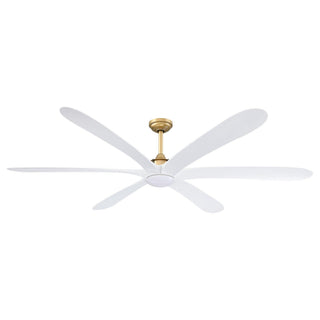 72" Jaydn Hamptons Farmhouse Satin Nickel DC Motor Downrod Mount Reversible Ceiling Fan with Lighting and Remote Control