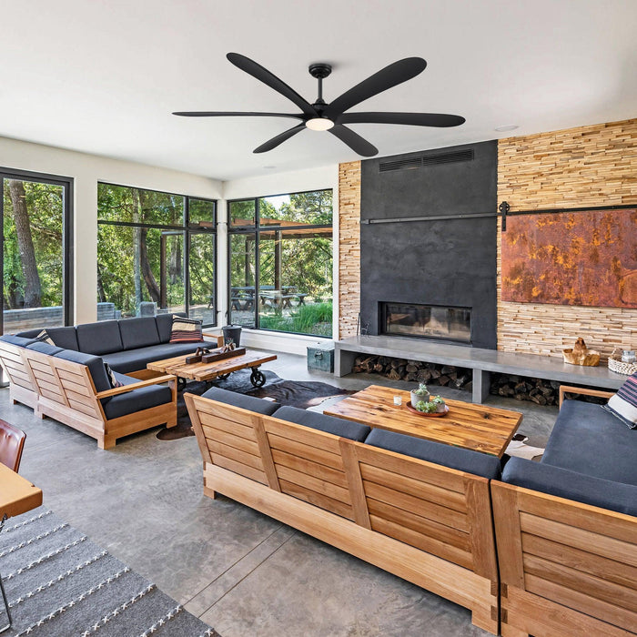 72" Jaydn Modern Satin Nickel DC Motor Downrod Mount Reversible Ceiling Fan with Lighting and Remote Control - ParrotUncle