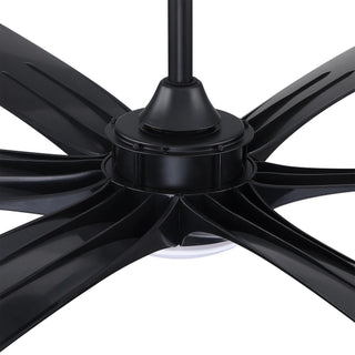 72" Jaydn Hamptons Farmhouse Satin Nickel DC Motor Downrod Mount Reversible Ceiling Fan with Lighting and Remote Control