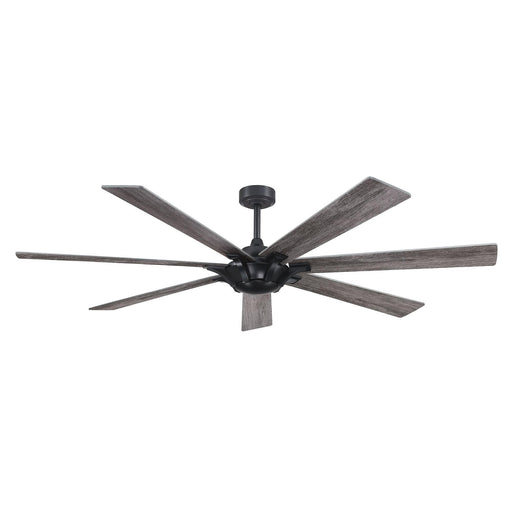 72" Modern DC Motor Brushed Nickel Downrod Mount Reversible Ceiling Fan with Remote Control - ParrotUncle