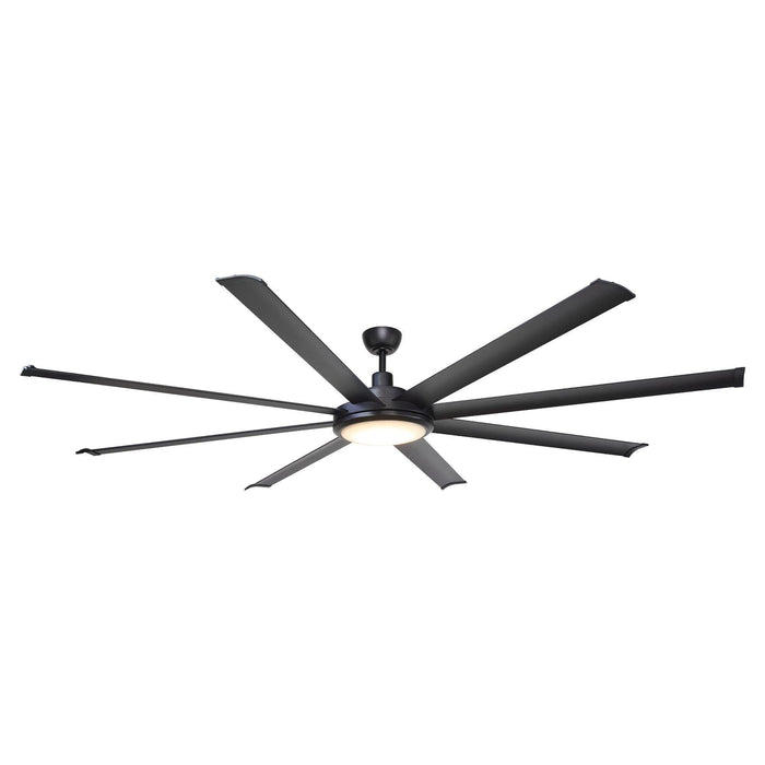 75" Modern DC Motor Downrod Mount Reversible Ceiling Fan with Lighting and Remote Control - ParrotUncle