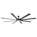 75" Modern DC Motor Downrod Mount Reversible Ceiling Fan with Lighting and Remote Control - ParrotUncle