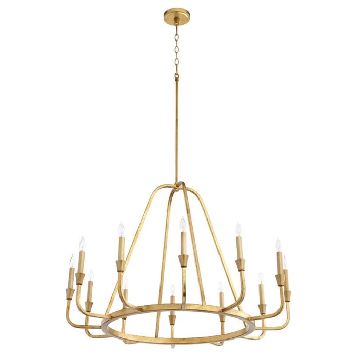 6-Light / 12-Light Industrial Chandelier in Living Room with Adjustable Hanging Length