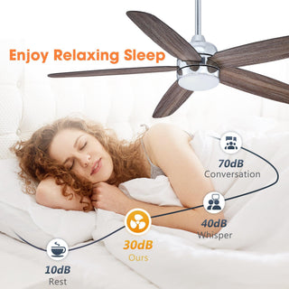 52" Dicken Hamptons Farmhouse Downrod Mount Reversible Ceiling Fan with Lighting and Remote Control