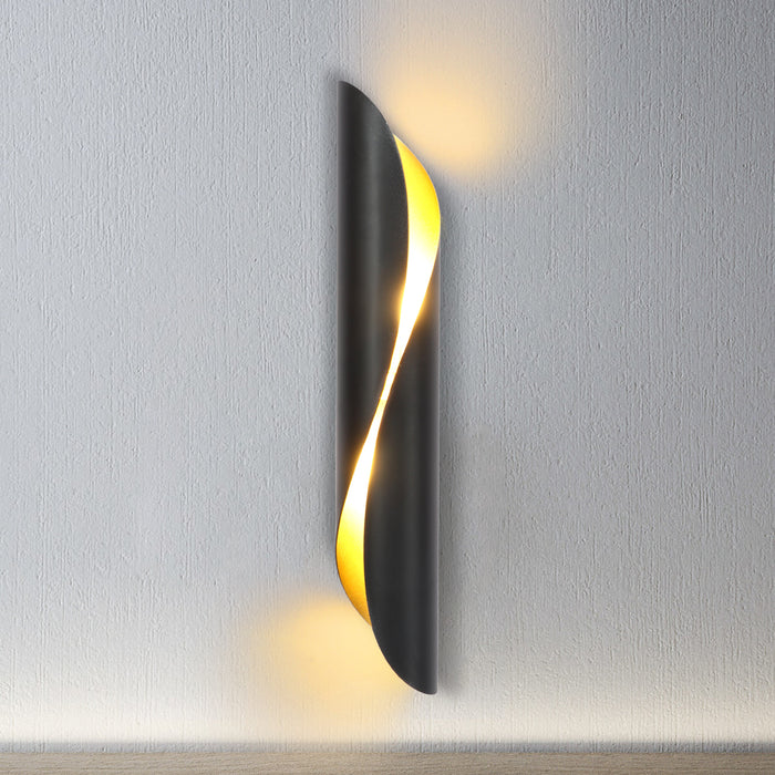 2-Light Modern Black Wall Light