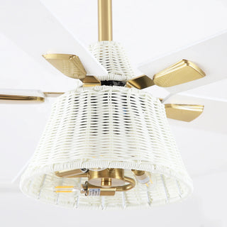 52" Zona Antique Brass Ceiling Fan