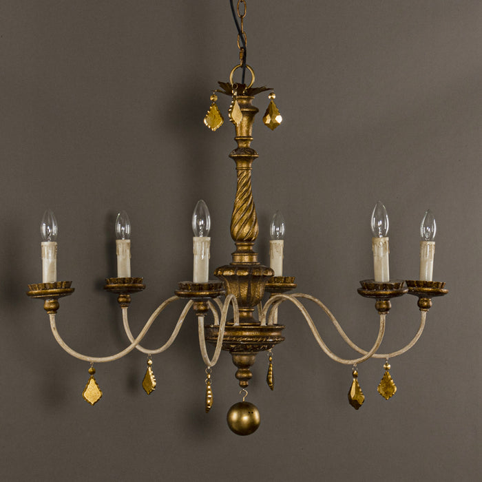 6-Light Golden Modern Pendant Lighting