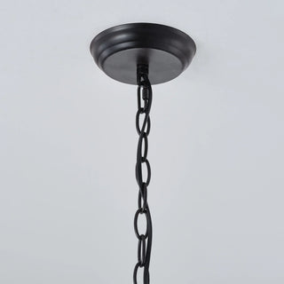 5-Light Brown Vintage Wooden Pendant Lighting