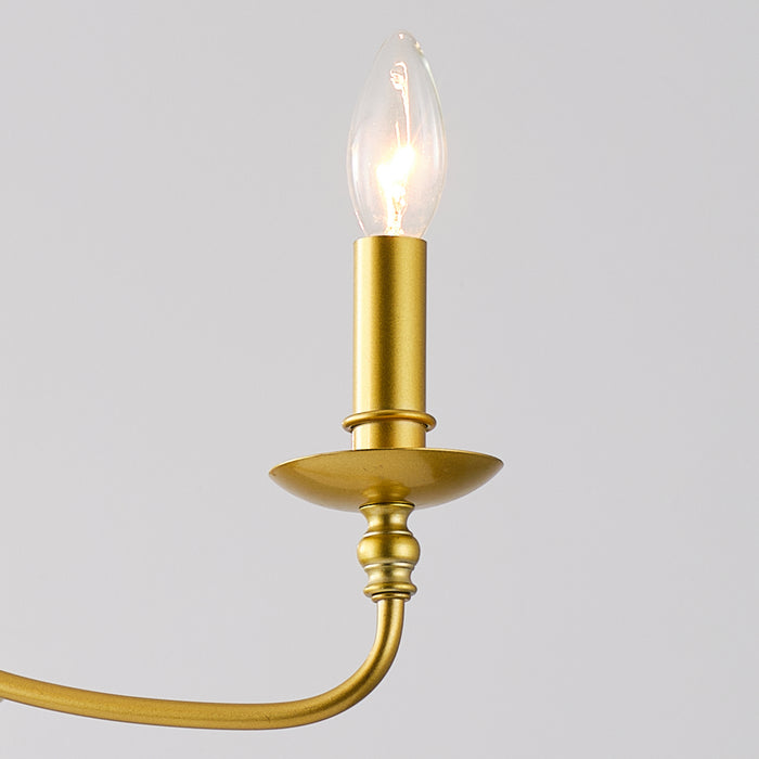 4-Light Golden or Black Industrial Pendant Lighting