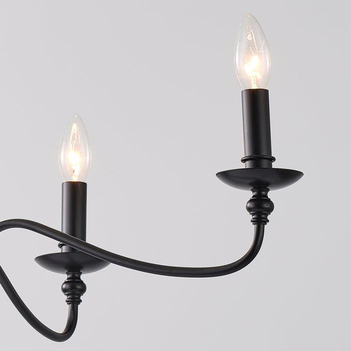 4-Light Golden or Black Industrial Pendant Lighting