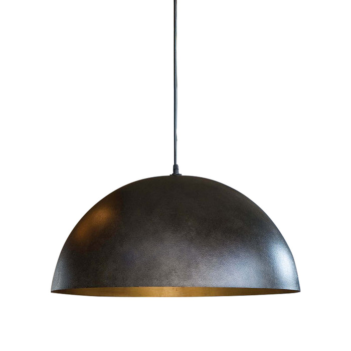 1-Light Farmhouse Black Pendant Light with Gold Finish for Kitchen With Adjustable Hanging Length