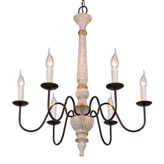 6-Light Traditional Pendant Lighting in Kitchen with Adjustable Hanging Length
