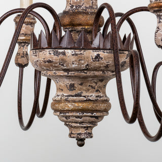 6-Light Farmhouse Chandelier in Dining Room with Adjustable Hanging Length