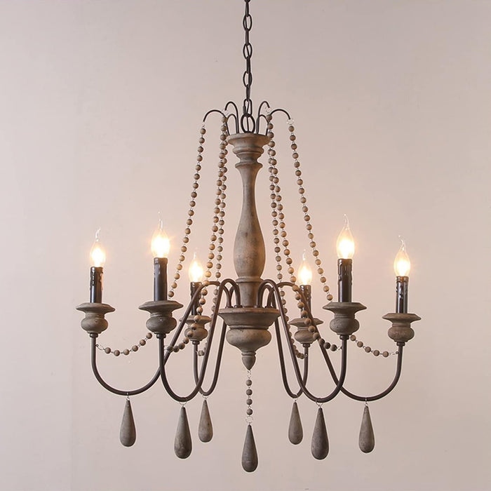 6-Light / 8-Light / 12-Light Farmhouse Pendant Light for Dining Room With Adjustable Hanging Length