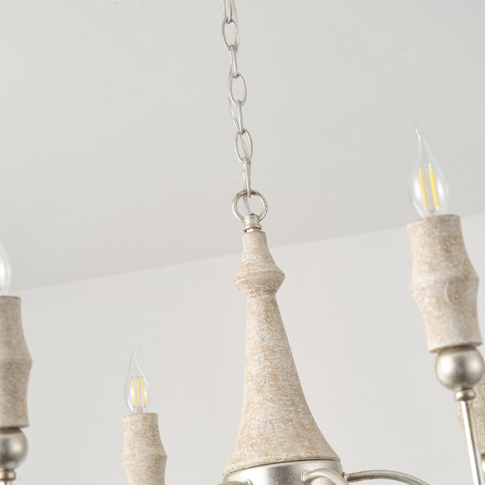 6-Light Farmhouse Chandelier French Country Pendant Lighting