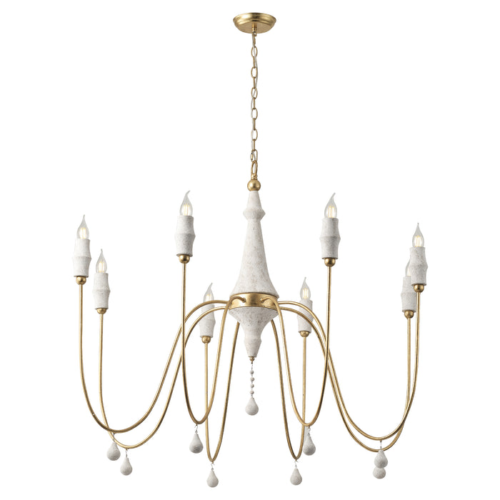 8-Light Farmhouse Chandelier French Country Pendant Lighting